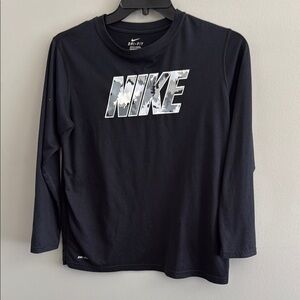 Nike Black Dri-FIT Long Sleeve Tee